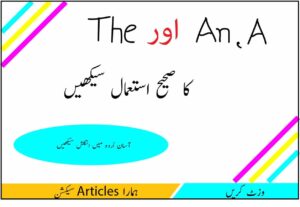 Understand articles to learn English from Urdu.