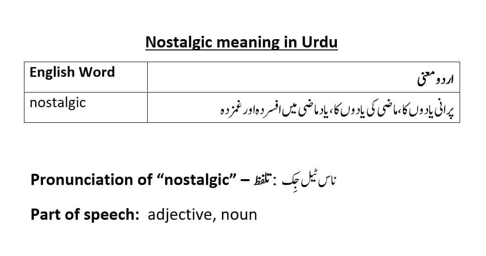 2 years ago memories meaning in urdu